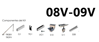 Picture of 08/09V. 1/2/3/4/5/6 - Kit - Para hormigón - Modulo Vertical